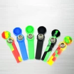 Europe and America New silicone smoke set Portable silicone tobacco pipe  smoking accessories