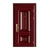 Import European apartment steel doors in wooden finish customized steel doors from China