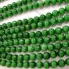 Faceted Gemstone Beads, Cats Eye Faceted Round color #2 dark green