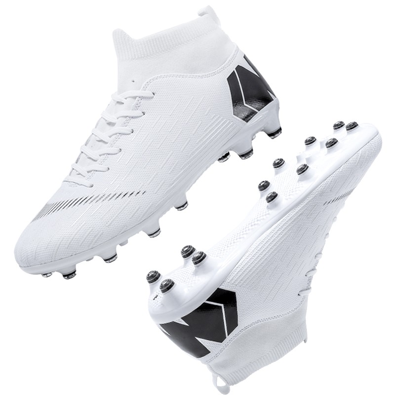 Factory customize Men Cleats Football Boots High Top Soccer boots Sneakers football shoes Turf Futsal outdoor Soccer shoes