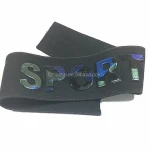Factory customized jacquard ribbon elastic belt silicone anti-slip yoga belt drop glue logo elastic ribbon