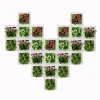 Factory direct DRXK001 stylish square office home decor wall hanging 3d photo frame ornaments fake artificial wall plant