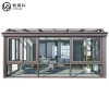 Factory Directly Sale Aluminum Diy House Open Air Veranda Sunroom Anti Noise Insulate glass sun room