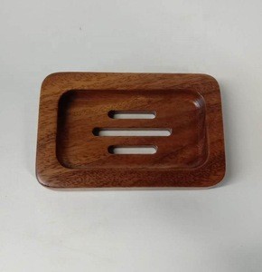 Factory directly sales custom handmade bathroom bamboo wooden soap dish soap box