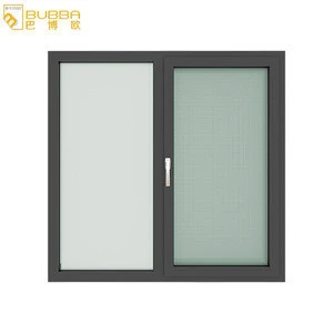 factory low price aluminium casement window thermal-break rubber seal system windows