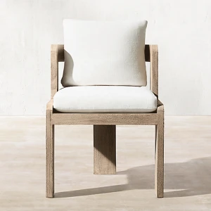 Factory luxury Outdoor Furniture RH Design 1:1 Modern teak Leisure side Chairs Outdoor Garden Chair Armchair China Packing