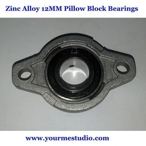 Factory Outlet Zinc Alloy Miniature Prismatic KFL001 12MM Pillow Block Bearings