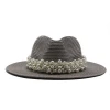 Factory Outlets Summer Sunscreen Men Panama Straw Breathable Hat Fashion Luxury Cowboy Weave Hat With Bling Rhinestone Hat Band