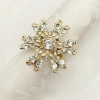 Factory price elegant butterfly napkin rings diamond alloy table decorate crystal napkin hotel restaurant towel ring