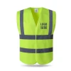 Factory Supply EN ANSI Airport Railroad Hi Vis Luminous Yellow Traffic Road Orange High Visibility Reflective Safety Vest