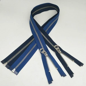 Factory Supply quality silver metal zipper in good price