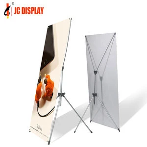 Factory trade show advertising height adjustable X banner stand
