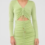 Factory Wholesale Clothes Comfortable Feel Clothing Long Sleeves Casual Wear Customs Slim Fit Women Summer Short Dress