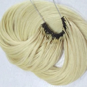 Factory Wholesale Remy Indian Human Hair Extensions Blonde Color Knotted Mago Hair Extensions