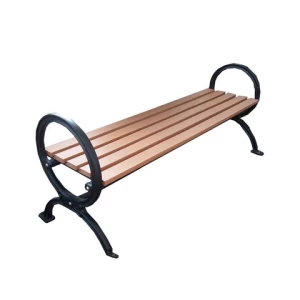 Factory WPC Garden Bench, Outdoor chairs waterproof and Wear Cast Iron Frame Design
