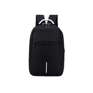 Fashion business travel school USB battery charging anti-theft laptop earphone hole laptop reflective backpack