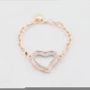 Fashion jewelry accessories bracelet rhinestone alloy bracelet heart-shaped glass phase box Lady hand chain