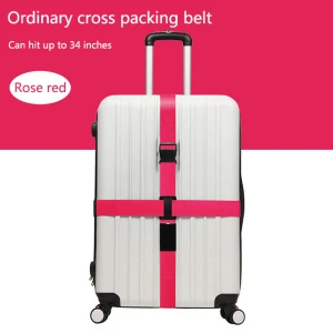 fashion sturdy 5CM whidth adjustable travel belt carry cross luggage strap selling travel luggage belt