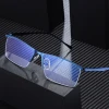 Fashion Style Customized Man Half Rimless Metal Glass 2020 Blue Light Blocking Glasses Computer Eye Glasses