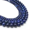 Fashion Wholesale Jewelry Lapis Lazuli Beads Natural Stone Round Loose Beads for Necklace Bracelet DIY