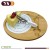 Import Fashional kitchen glass cheese board printing pattern with ceramic cheese knife from China