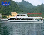 fast speed catamaran used fiberglass passenger river ferry boat for sale