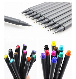 Fineliner Pens 24 Colors Fine Tip Colored Writing Drawing Markers Pens Fine Line Point Marker Pen