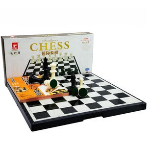 Fold Chess Magnetic Chess Board Big Size Acrylic Pieces Chess Game