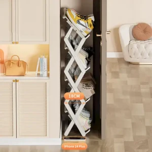 Foldable shoe rack storage Foldable shoe storage box Closet hallway Bedroom entryway