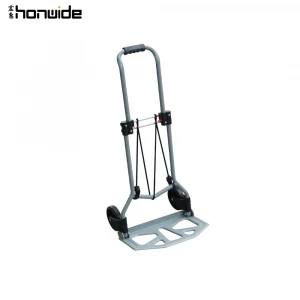 Foldable Travel Luggage Shopping Cart Trolley Folding Portable Carbon Steel 80KG Black Hand