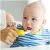 Import Food Grade Silicone Baby Teether Banana  Baby Toothbrush and Teether BPA Free from China