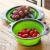 Import Food Grade Silicone Folding Strainer Bowl Outdoor Camping Tableware Sets Silicone Folding Colander Strainer Draining Bowl from China