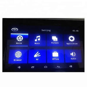 For Audi Lexus Volvo LandRover Touch Screen Wifi 3G Android Headrest Player 10.1 Inch HD Car Monitor