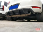For Volkswagen VW Golf 6 VII MK6 GTI R20 ABS Black Rear Bumper Lip Trunk Spoiler Rear Diffuser Protector 3Pcs Car Styling