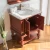 Import Foshan Factory Classic Solid Wood 36" Single Sink Cabinet Bathrooms With Mirror from China