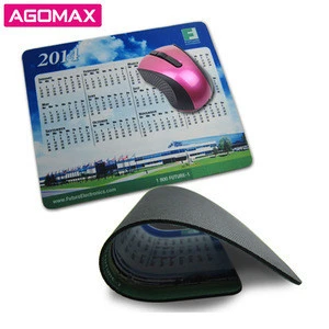 Free samples CMYK offset printed computer rubber custom mouse pad