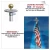 Import Free shipping American hot sale Solar Powered 26 LED Garden Decor Top Flag Pole Flagpole Landscape Light from China