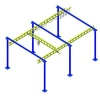 Free standing light bridge crane system