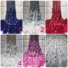 French luxury feather baidal african lace sequins style tulle lace 2021 net laces