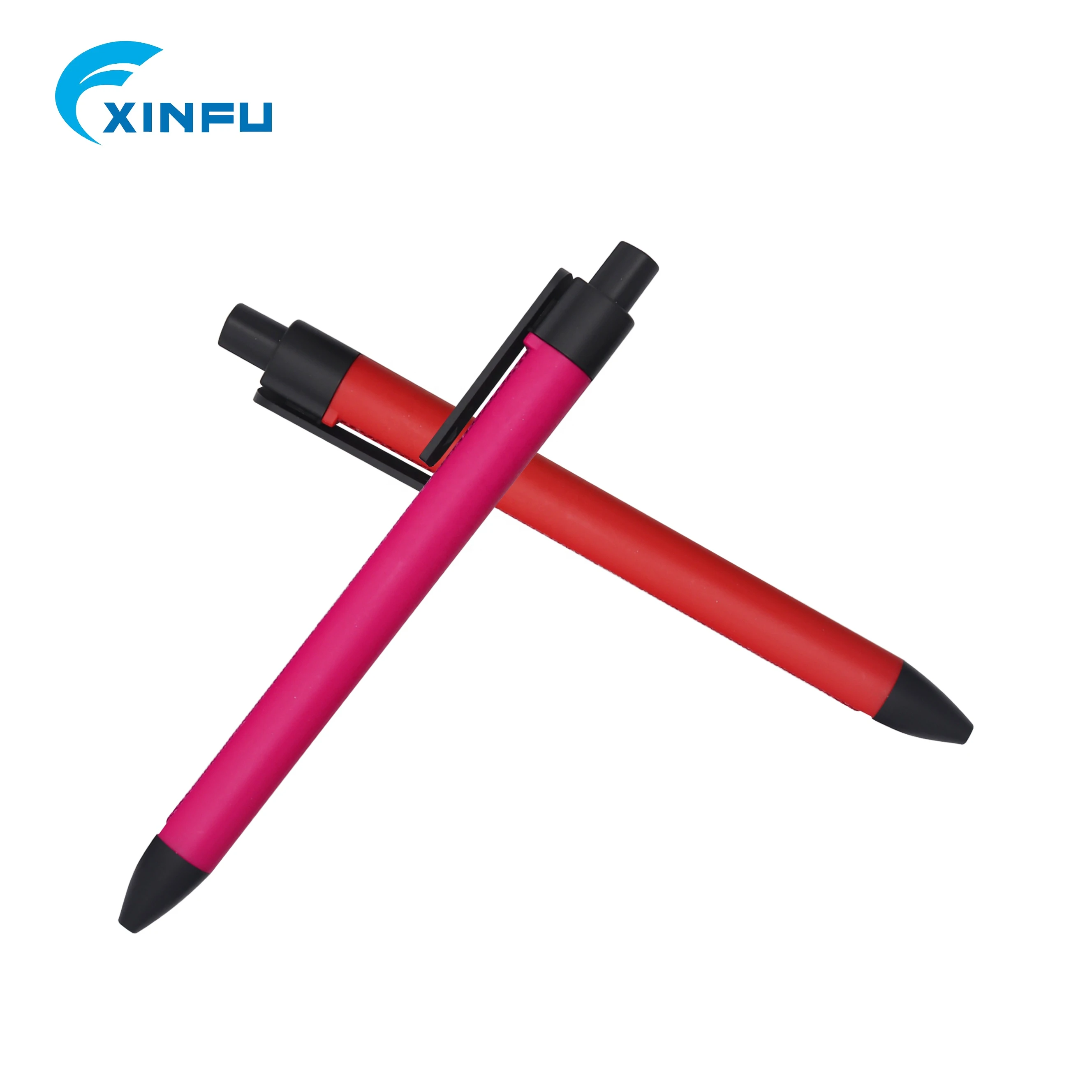 Fresh designed  spliced shape plastic pen with custom logo ballpoint pen promotional plastic pen