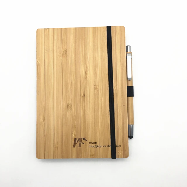 fsc eco friendly recycled wood wooden notebook custom  bamboo notebook  journal diary agenda stone paper planner business