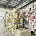 Full Container Price Men Winter Denim Cloth Jacket Mixed Bales Used Clothes