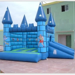 Funny inflatable bouncer castle with slide ,animal bouncy,banana jumping house for kids