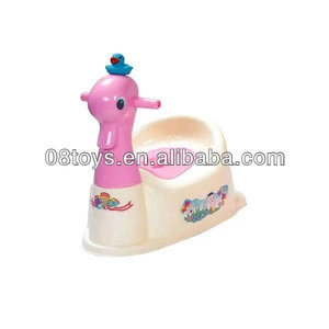 Funny plastic baby w c squatting pan squat toilet