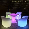 Garden Patio Sets Waterproof Led Furniture Winter Sweet Table and Chairs Set Rechargeable