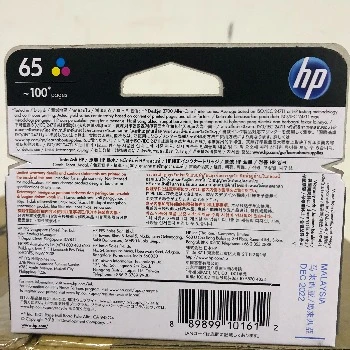Genuine (65 Colour)N9K01AA Colour Original Ink Cartridge use with HP HP DeskJet 3720/3721/2621/2623