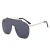Import GesendaGradient Pink Italy design One-Piece CE UV400 sunglasses Oversized Eyewear Unisex from China