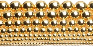 Gold Hematite Round Loose Beads for Jewelry Making