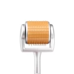 Golden derma roller titanium microneedles zgts 192 needles derma rollers
