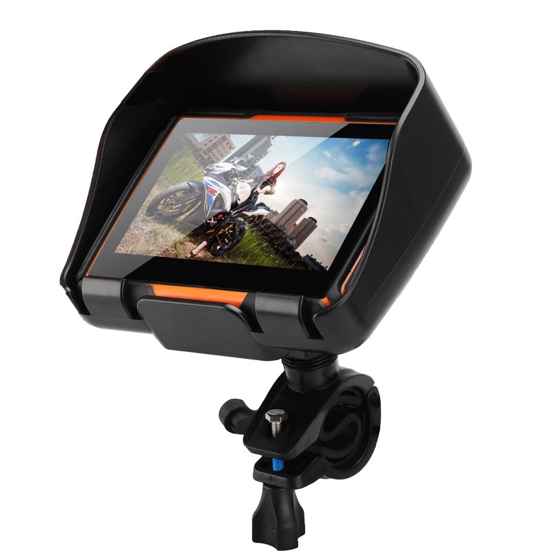 GPS Motorcycle Navigation Waterproof GPS Navigator 4.3&quot; Moto Bicycle Car Navigator Wth Bluetooth FM